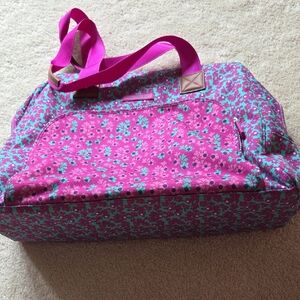 Vera Bradley Pink and Blue Floral Travel Bag